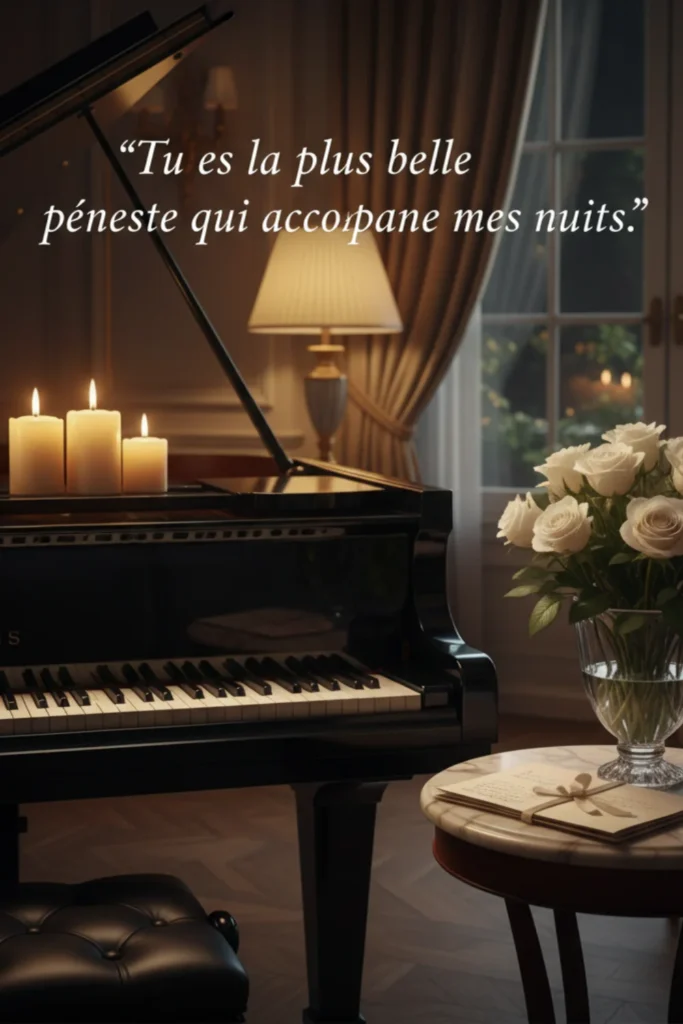 Tu es la plus belle pensée qui accompagne mes nuits.