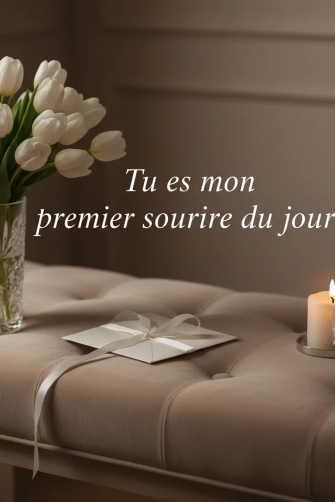 Tu es mon premier sourire du jour
