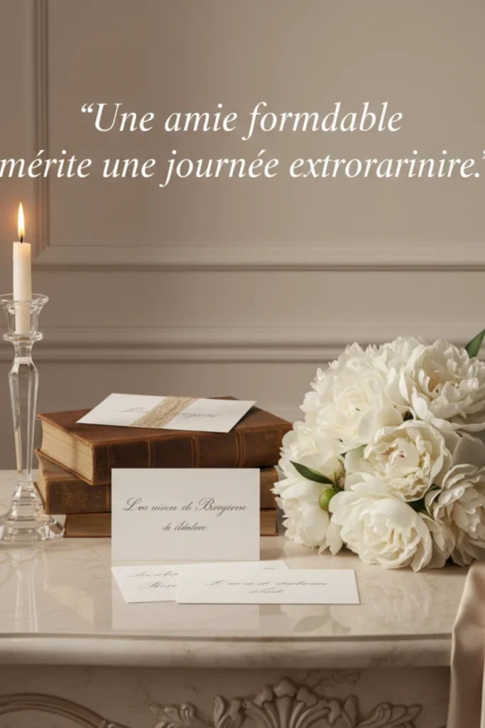 Une amie formidable mérite une journée extraordinaire.