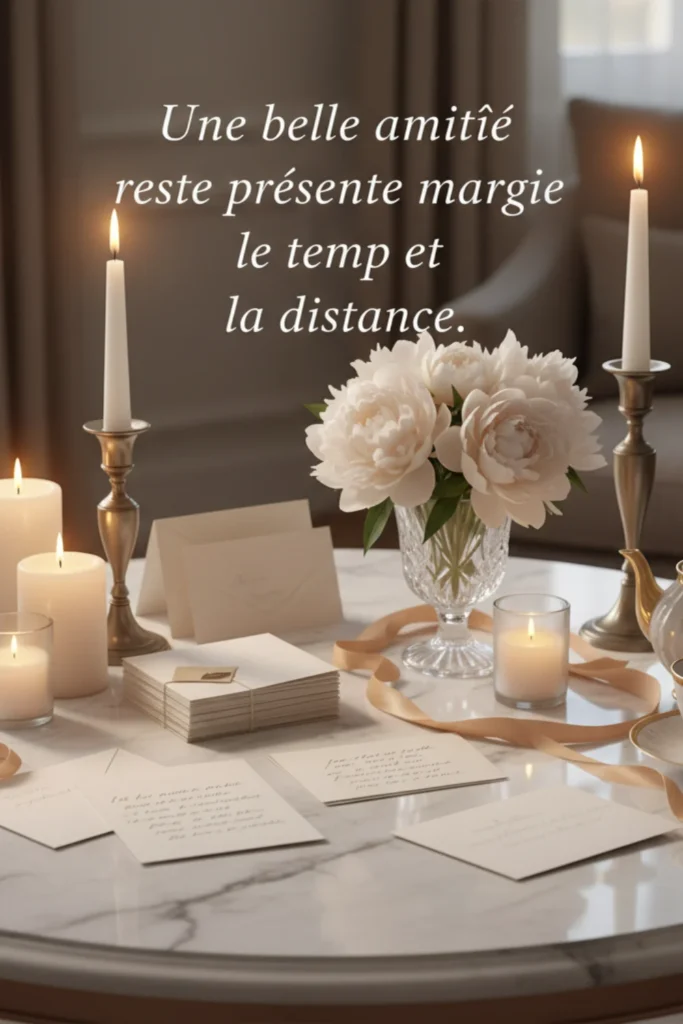 Une belle amitié reste présente malgré le temps et la distance.