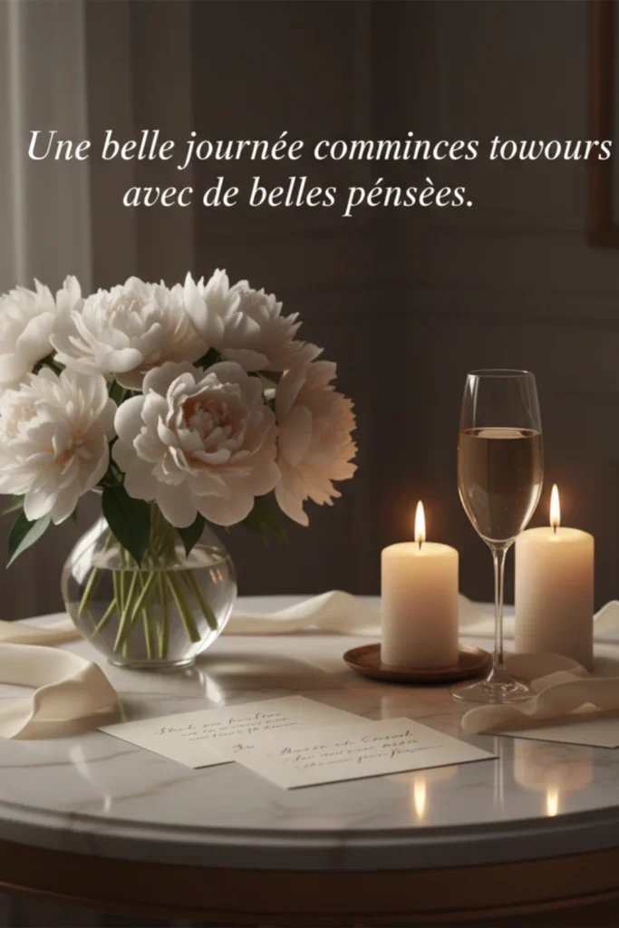 Une belle journée commence toujours avec de belles pensées.