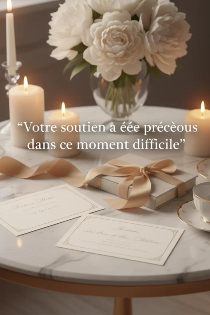 Votre soutien a été précieux dans ce moment difficile.