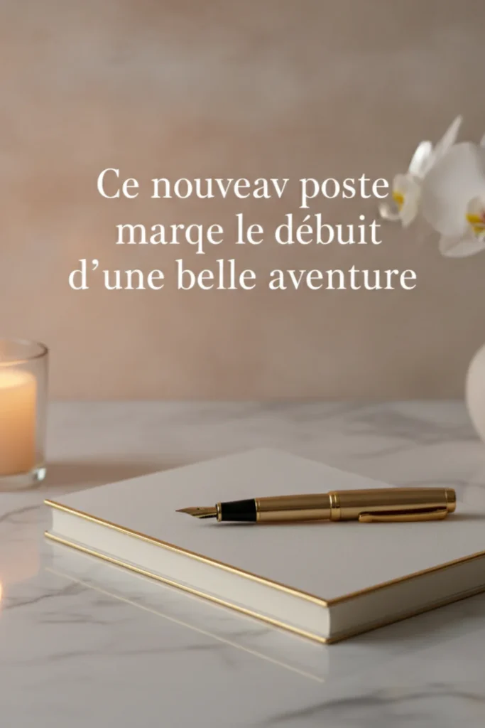 Ce nouveau poste marque le début d’une belle aventure