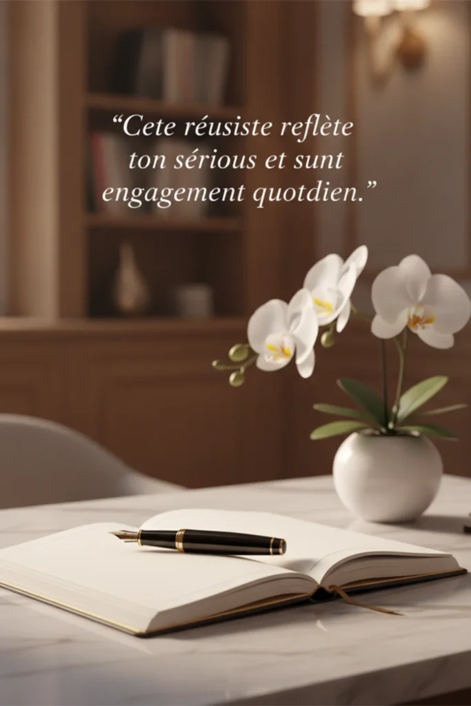 Cette réussite reflète ton sérieux et ton engagement quotidien