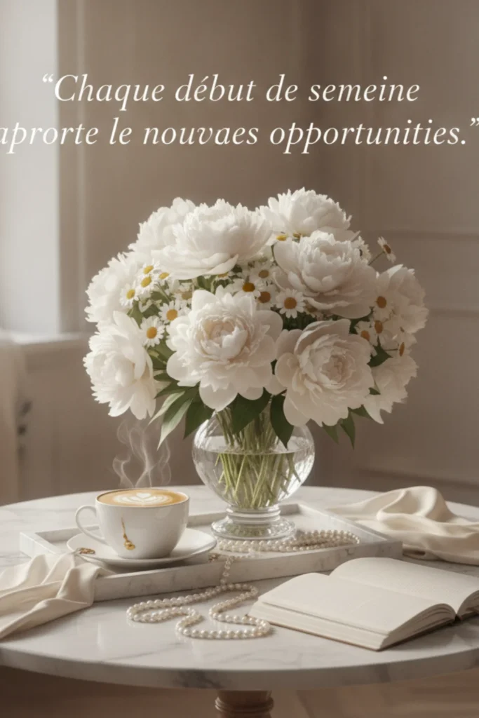Chaque début de semaine apporte de nouvelles opportunités.
