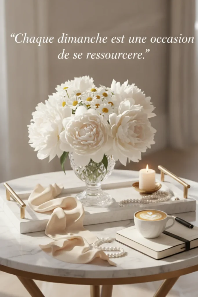 Chaque dimanche est une occasion de se ressourcer.