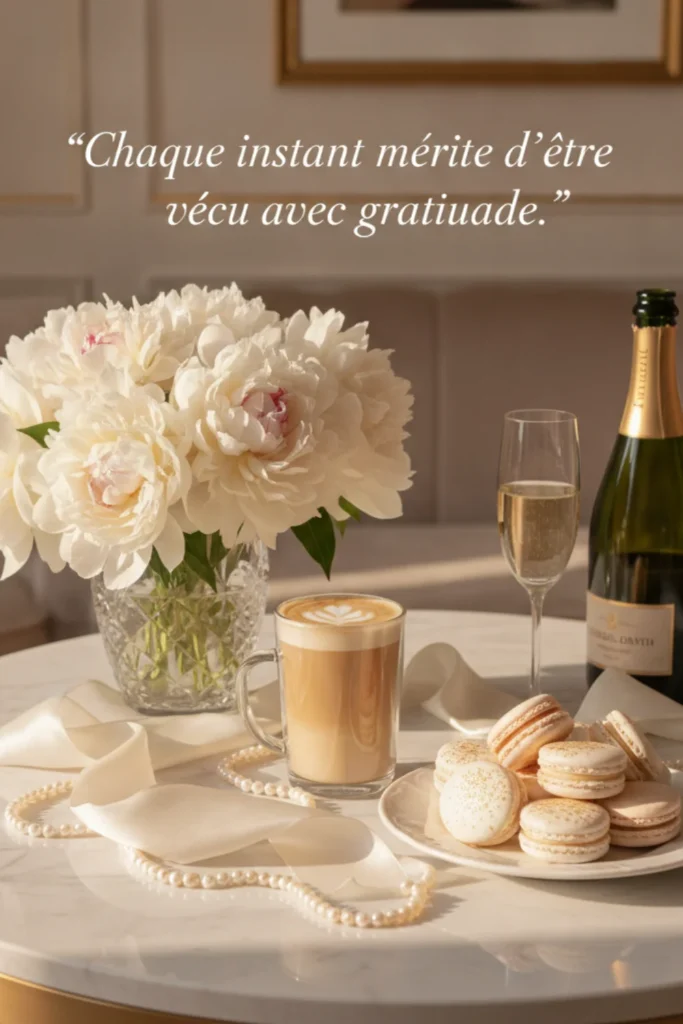 Chaque instant mérite d’être vécu avec gratitude.