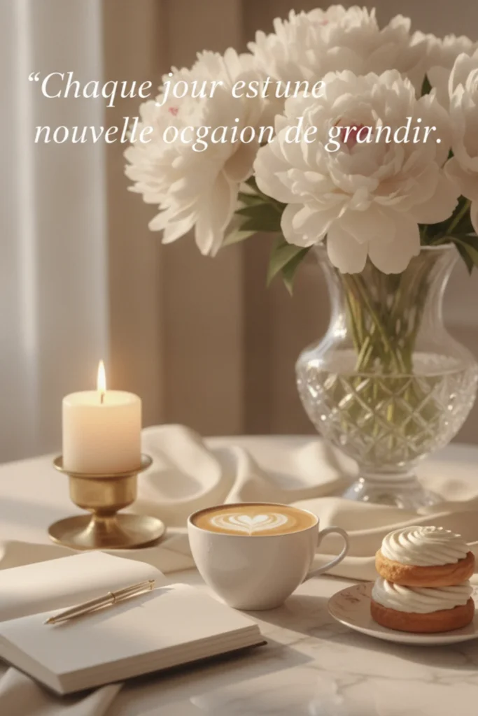 Chaque jour est une nouvelle occasion de grandir.