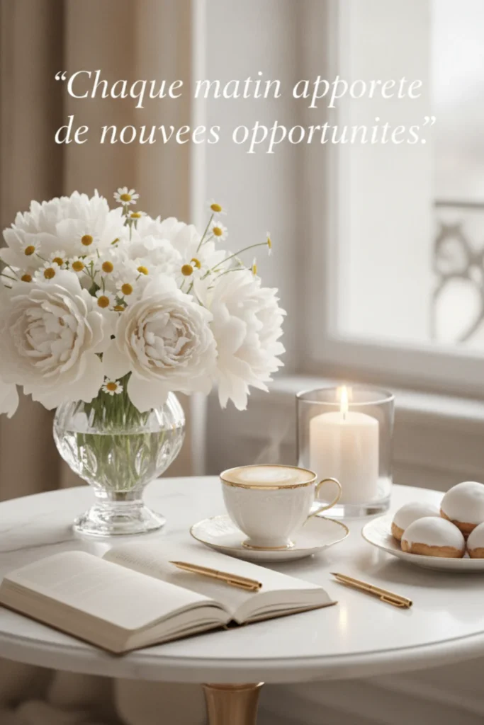 Chaque matin apporte de nouvelles opportunités.