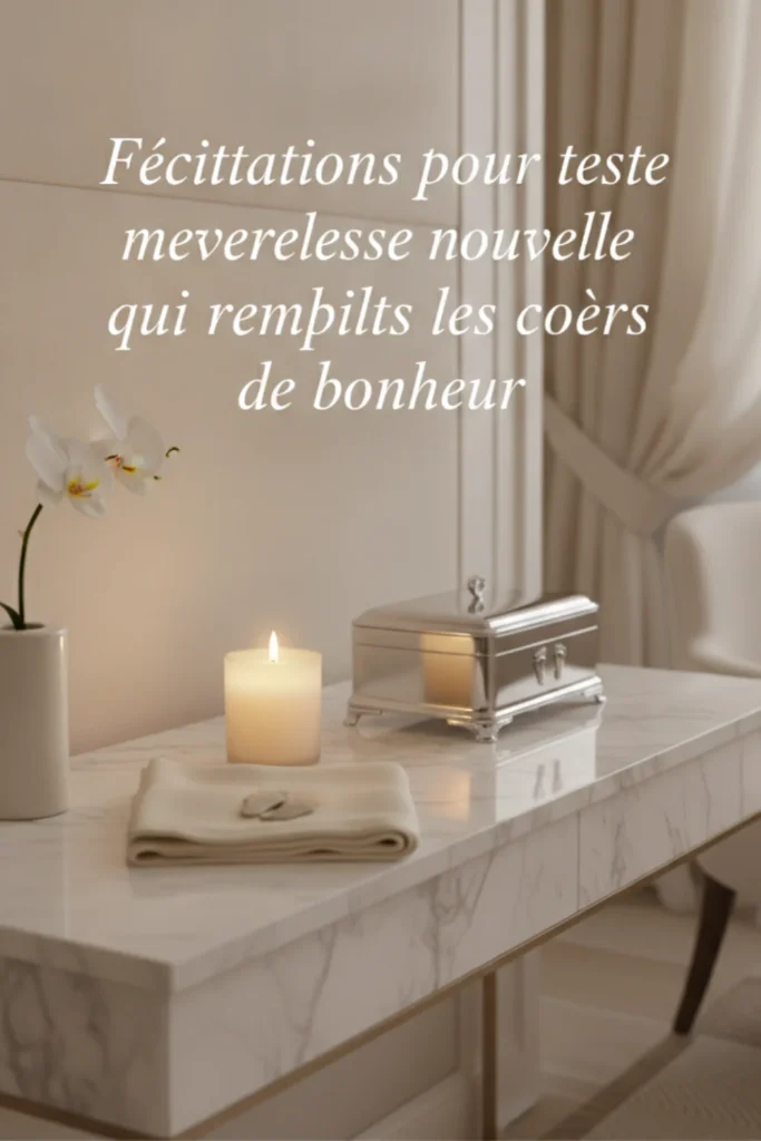 Félicitations pour cette merveilleuse nouvelle qui remplit les cœurs de bonheur.