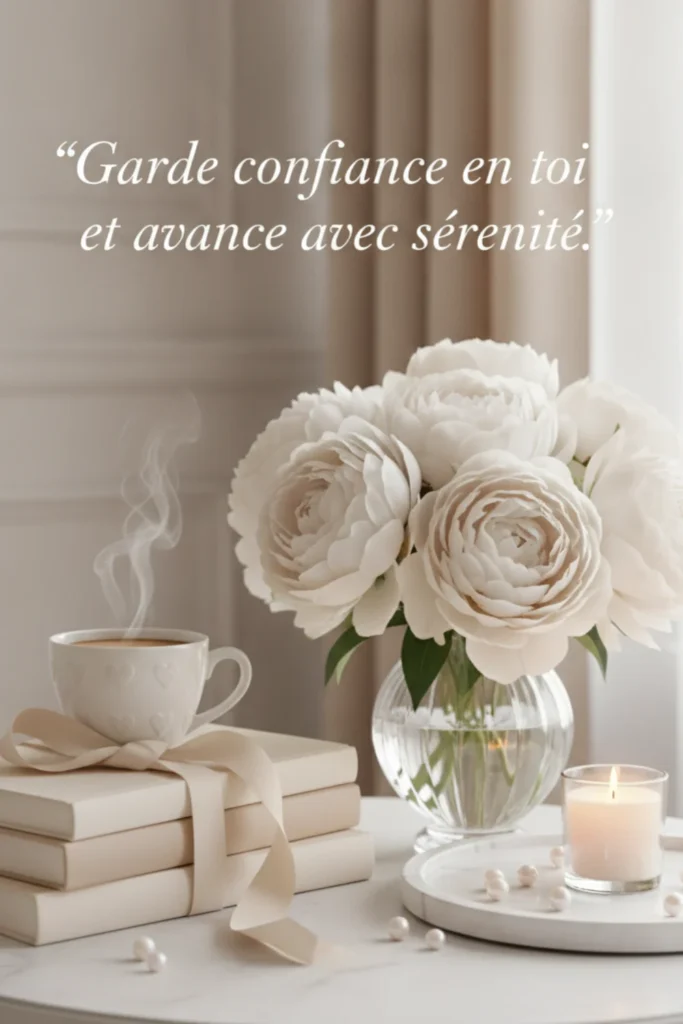 Garde confiance en toi et avance avec sérénité.