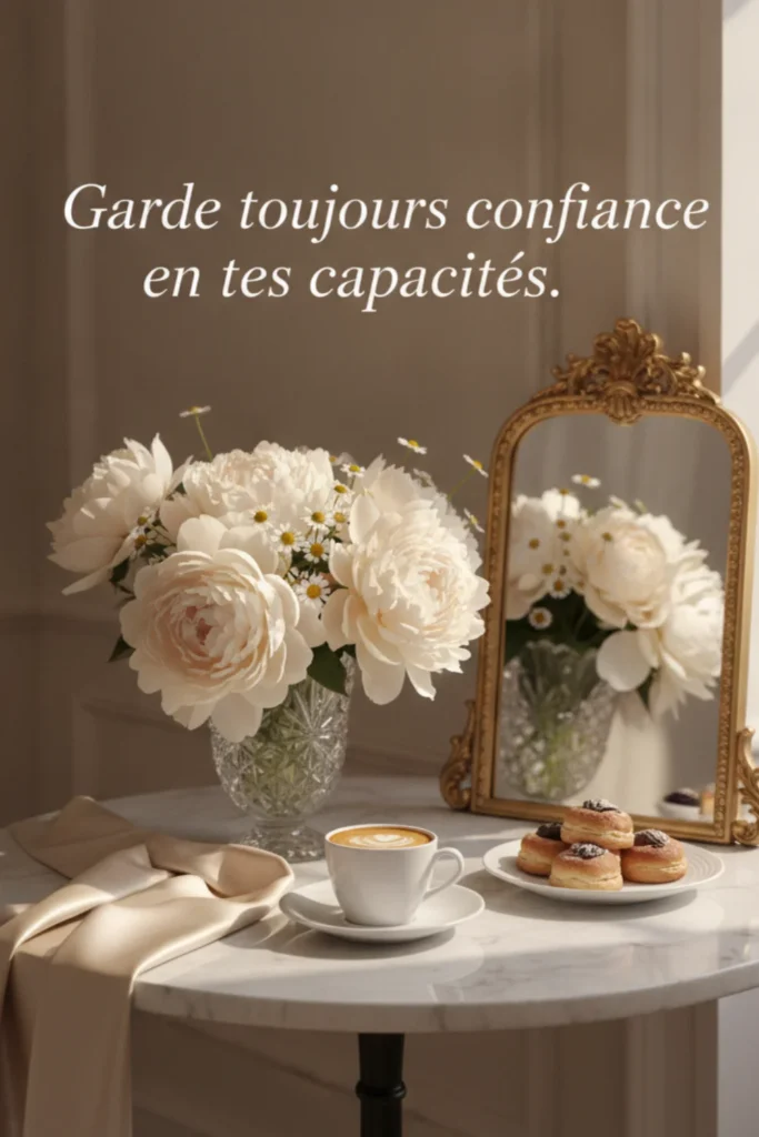 Garde toujours confiance en tes capacités.
