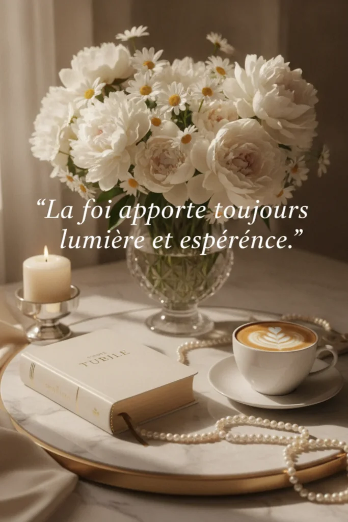 La foi apporte toujours lumière et espérance.