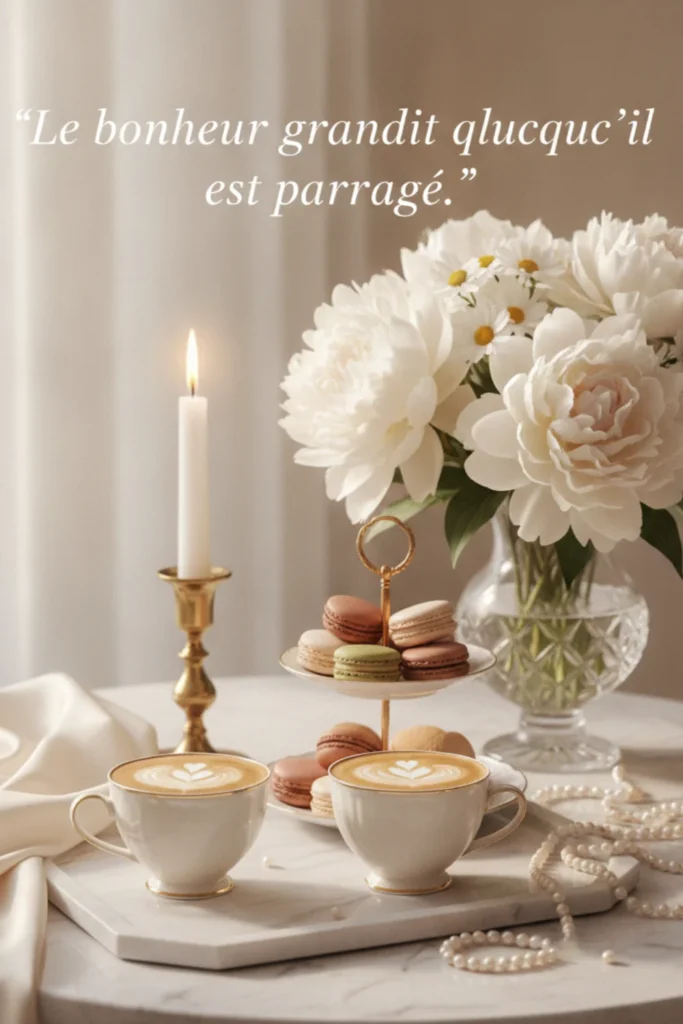 Le bonheur grandit lorsqu’il est partagé.