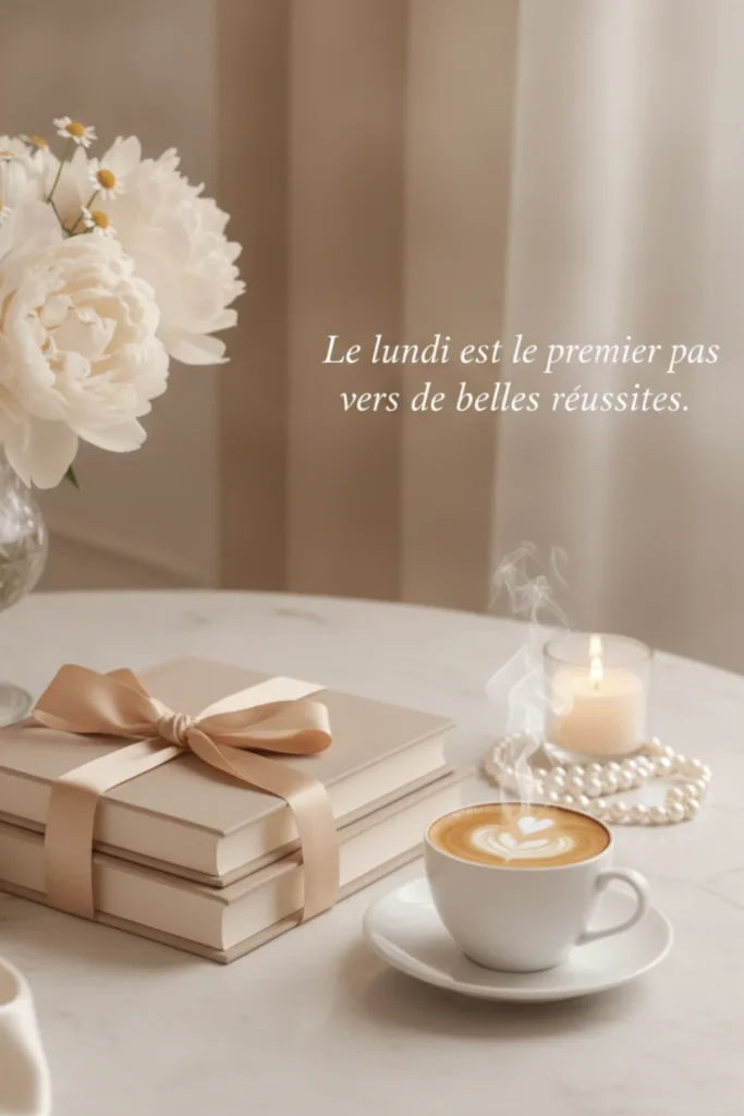 Le lundi est le premier pas vers de belles réussites.
