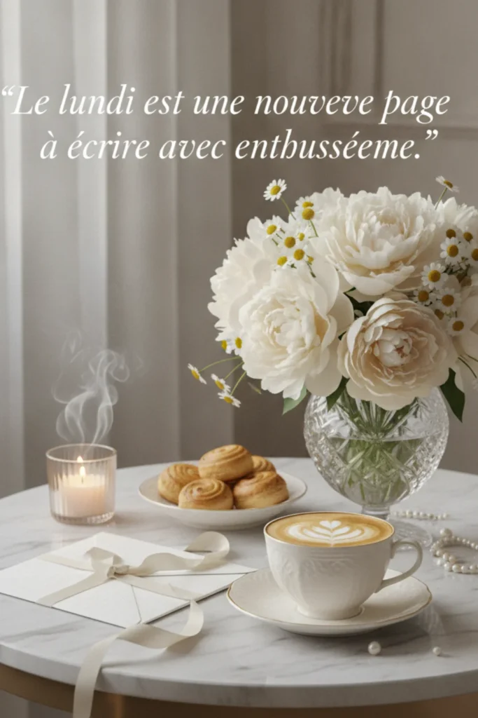 Le lundi est une nouvelle page à écrire avec enthousiasme.
