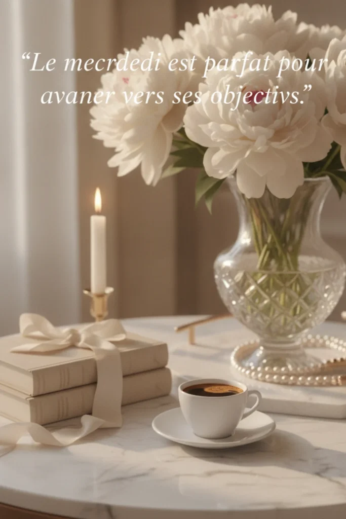 Le mercredi est parfait pour avancer vers ses objectifs.