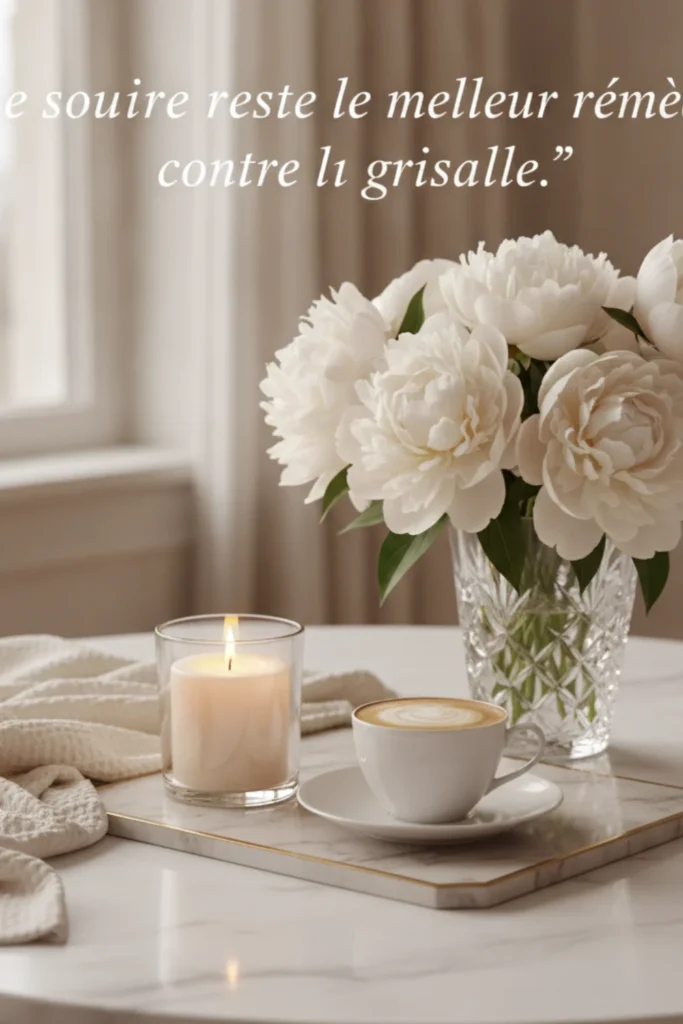 Le sourire reste le meilleur remède contre la grisaille.