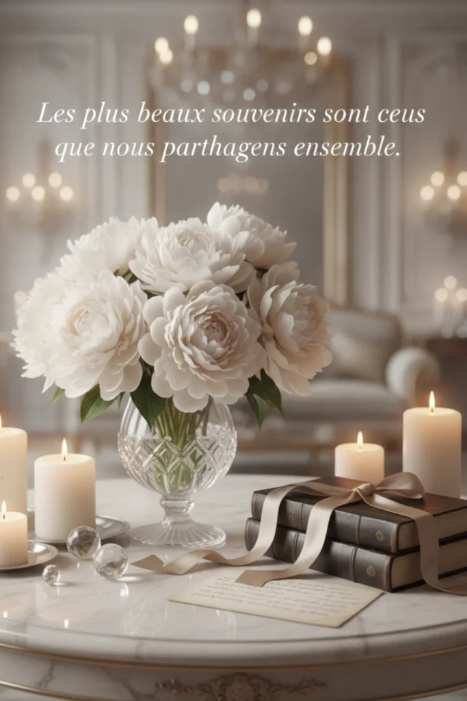 Les plus beaux souvenirs sont ceux que nous partageons ensemble.