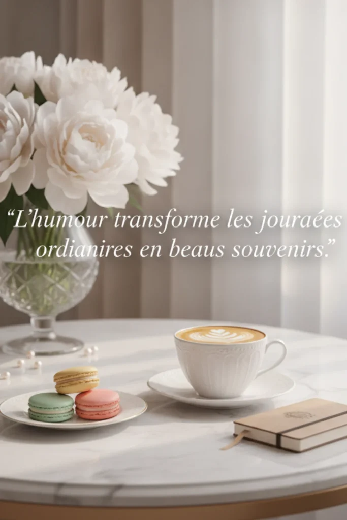 L’humour transforme les journées ordinaires en beaux souvenirs.