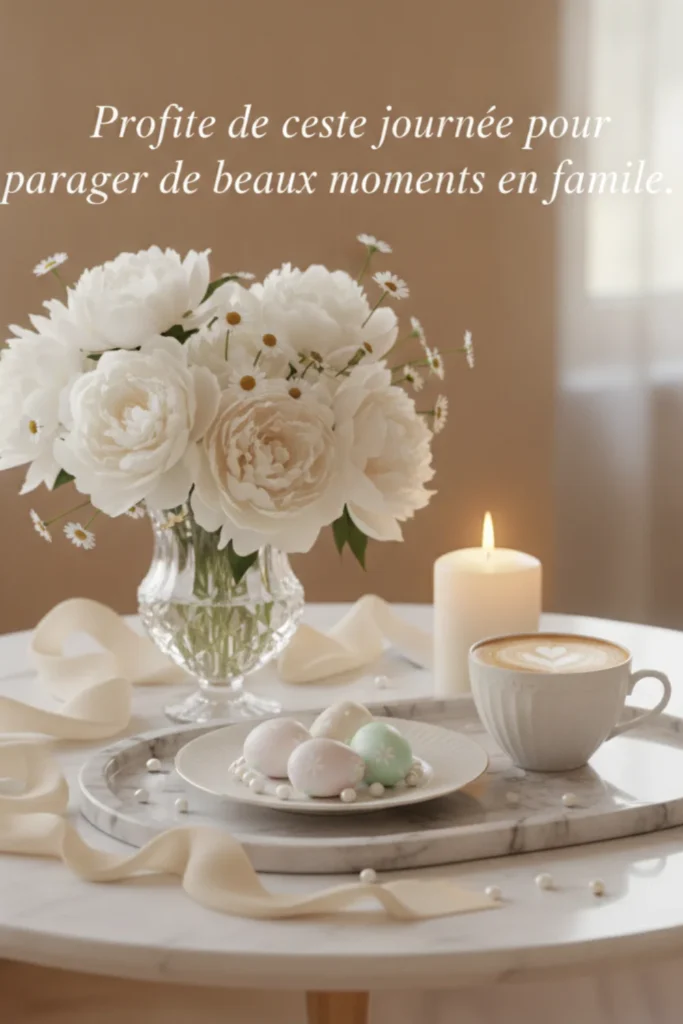 Profite de cette journée pour partager de beaux moments en famille.