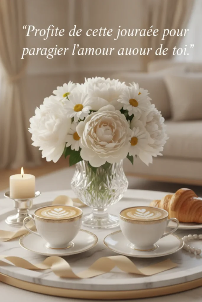 Profite de cette journée pour partager l’amour autour de toi.