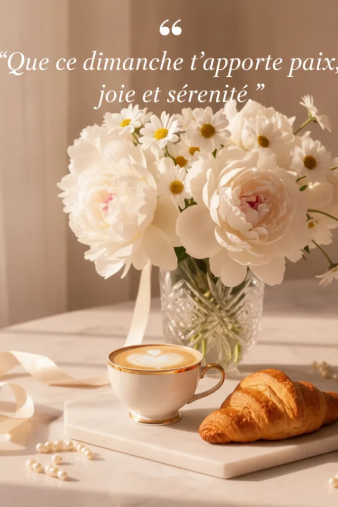 Que ce dimanche t’apporte paix, joie et sérénité.