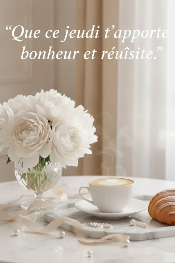 Que ce jeudi t’apporte bonheur et réussite.