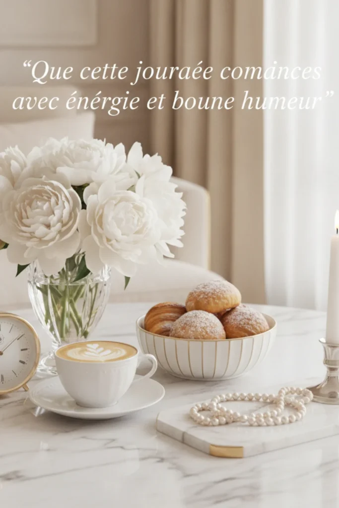 Que cette journée commence avec énergie et bonne humeur.