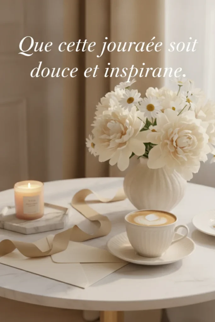 Que cette journée soit douce et inspirante.