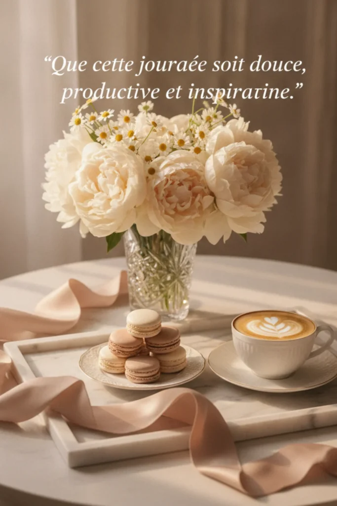 Que cette journée soit douce, productive et inspirante.