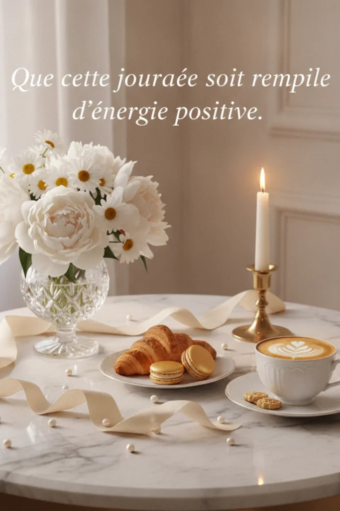 Que cette journée soit remplie d’énergie positive.