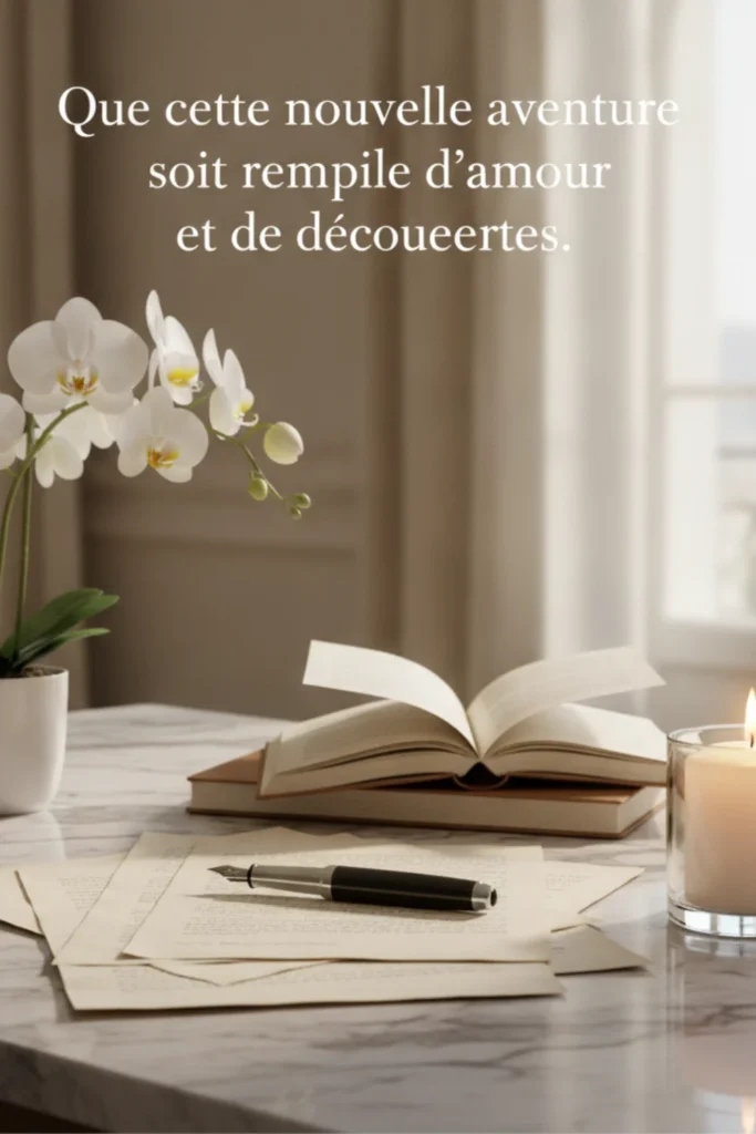 Que cette nouvelle aventure soit remplie d’amour et de découvertes