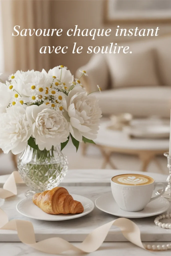 Savoure chaque instant avec le sourire.