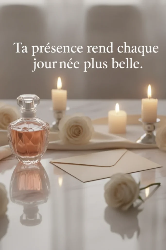 Ta présence rend chaque journée plus belle.
