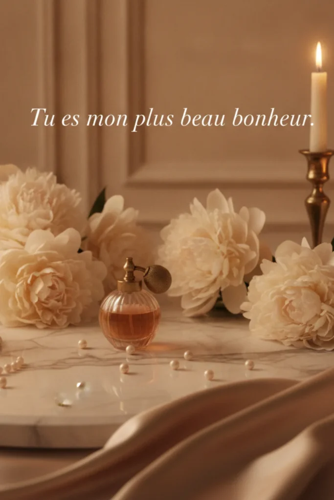 Tu es mon plus beau bonheur.