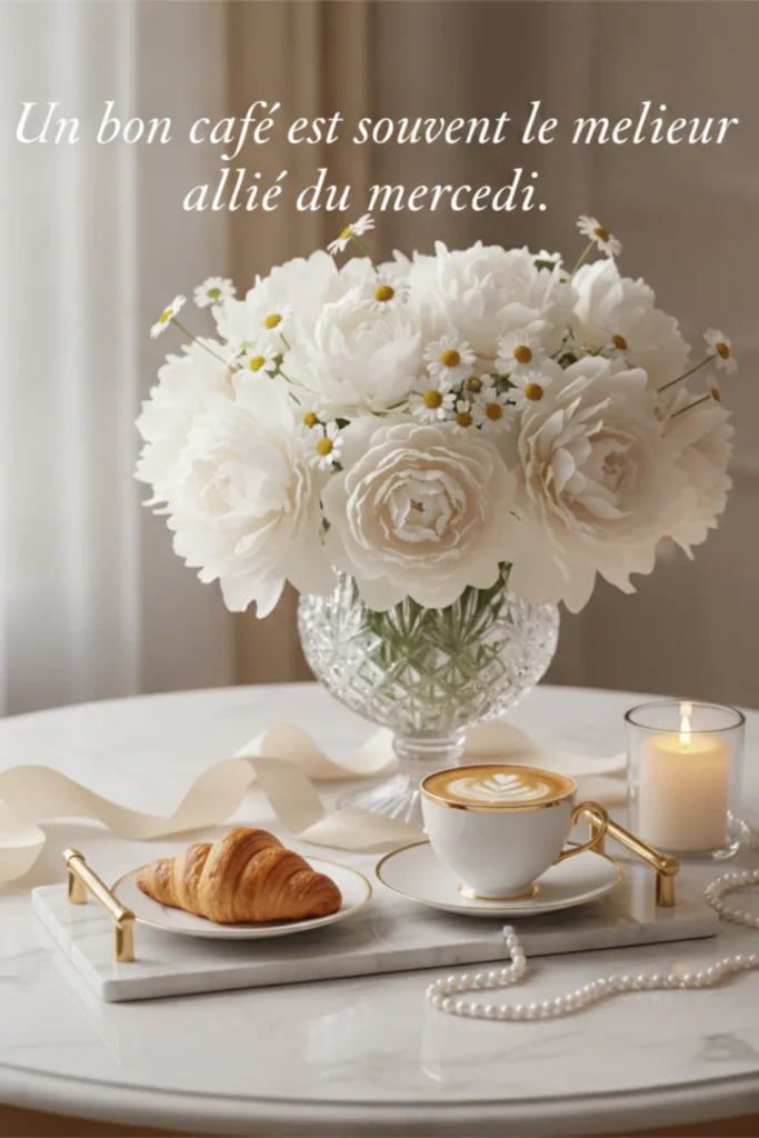Un bon café est souvent le meilleur allié du mercredi.