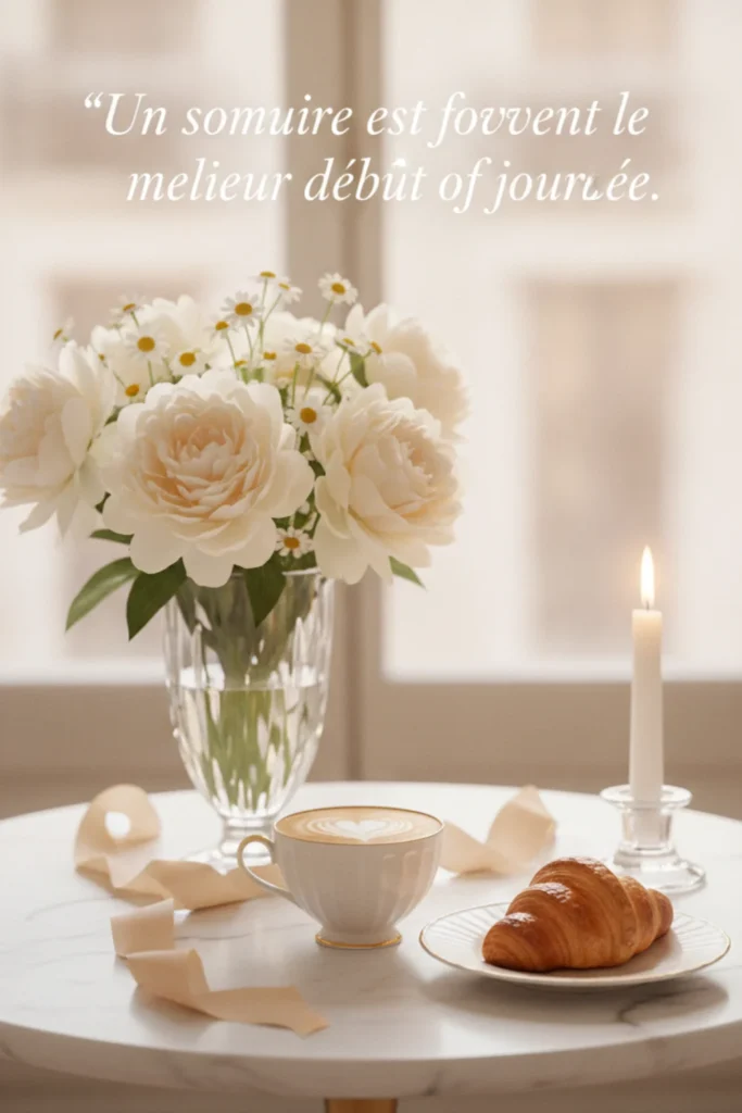 Un sourire est souvent le meilleur début de journée.