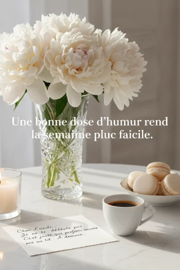 Une bonne dose d’humour rend la semaine plus facile.