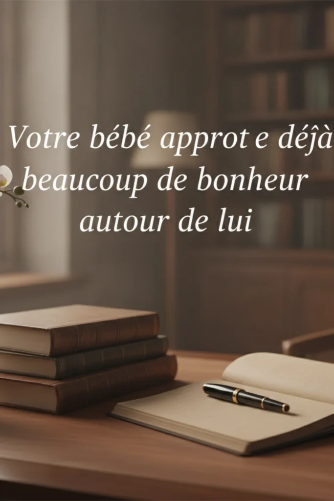 Votre bébé apporte déjà beaucoup de bonheur autour de lui.