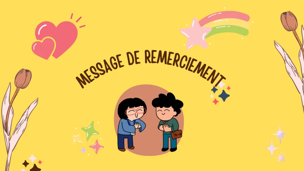 message de remerciement