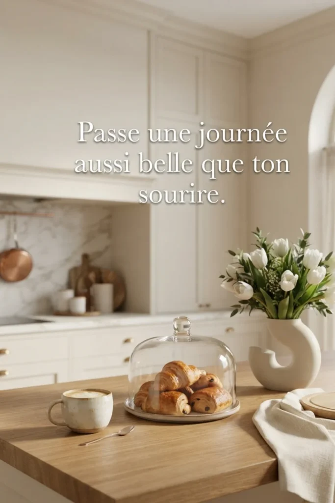 Passe une journée aussi belle que ton sourire.