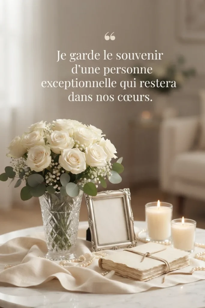 Je garde le souvenir d'une personne exceptionnelle qui restera dans nos cœurs.