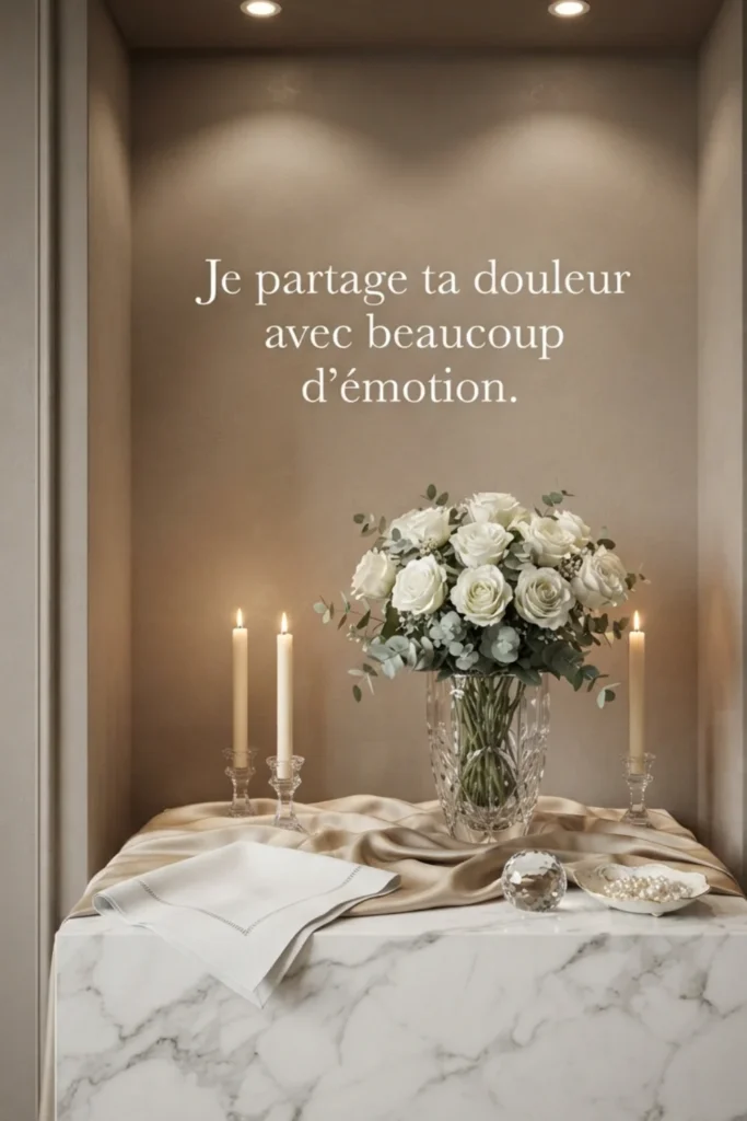 Je partage ta douleur avec beaucoup d'émotion.