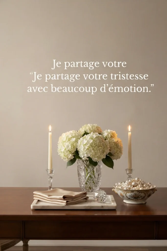 Je partage votre tristesse avec beaucoup d'émotion.