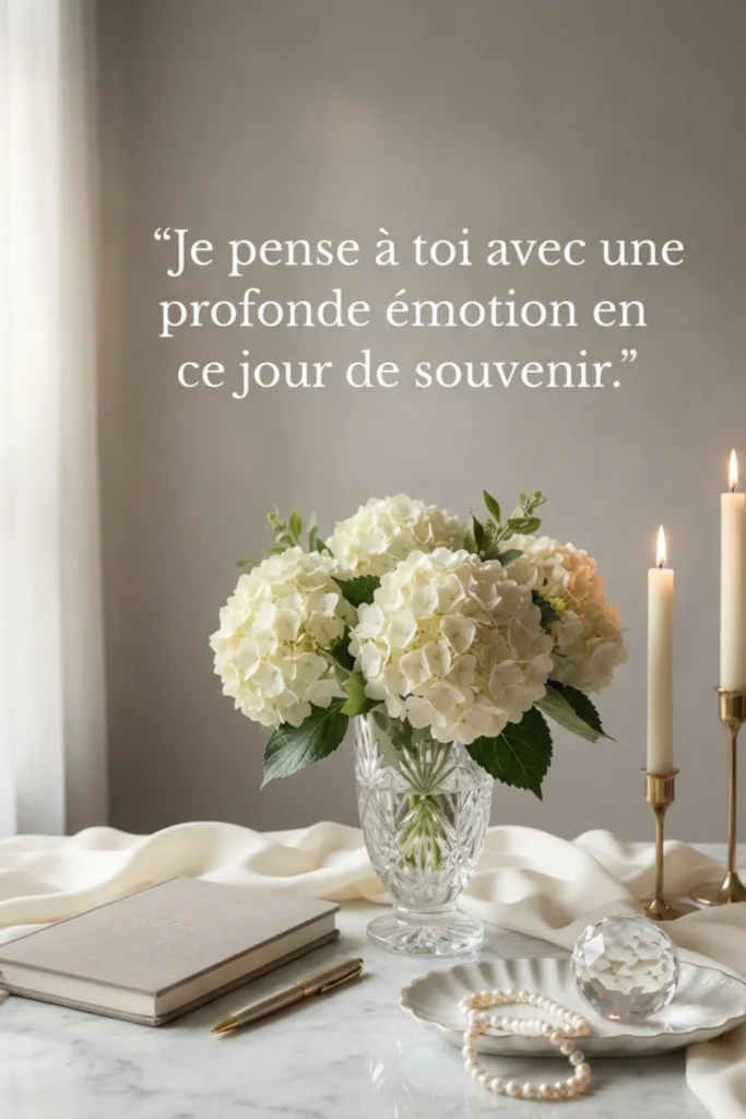 Je pense à toi avec une profonde émotion en ce jour de souvenir.