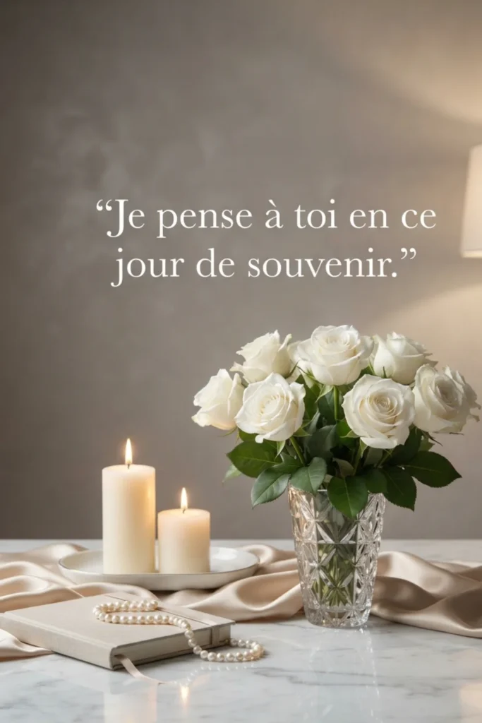 Je pense à toi en ce jour de souvenir.