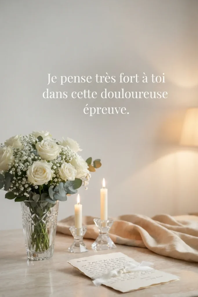 Je pense très fort à toi dans cette douloureuse épreuve.