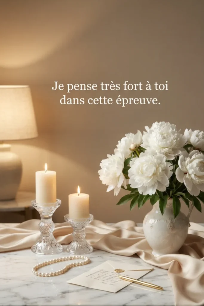 Je pense très fort à toi dans cette épreuve.