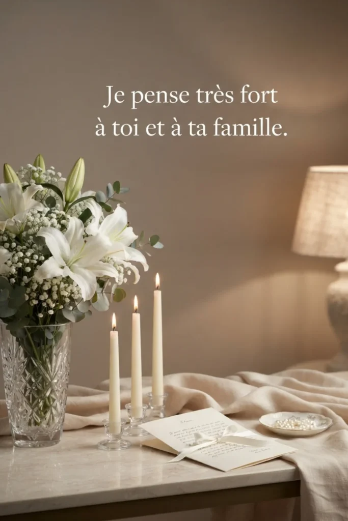 Je pense très fort à toi et à ta famille.